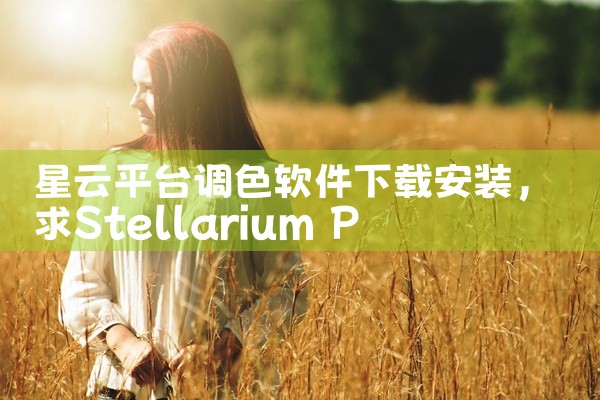 星云平台调色软件下载安装