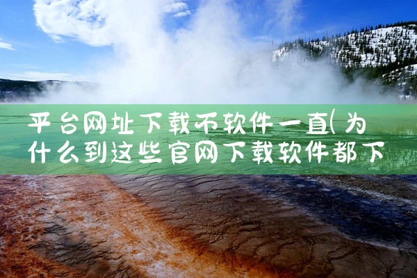 平台网址下载不软件一直